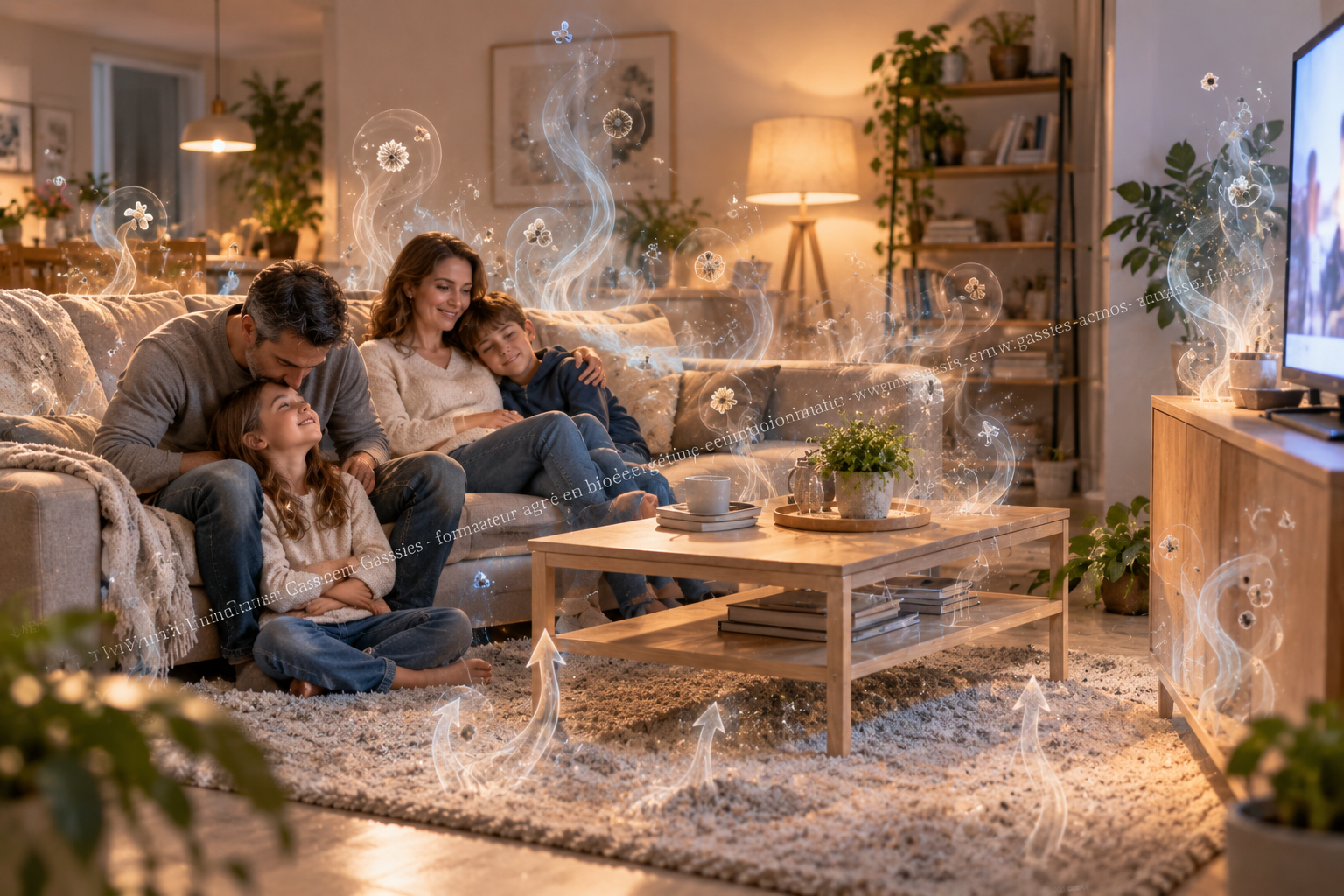 Représentation de la qualité de l’air intérieur dans un lieu de vie