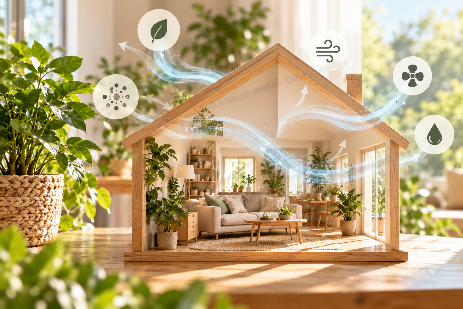 Maison écologique et circulation de l’air intérieur